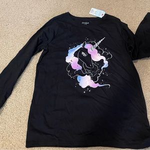NWT unicorn long sleeve T-shirt